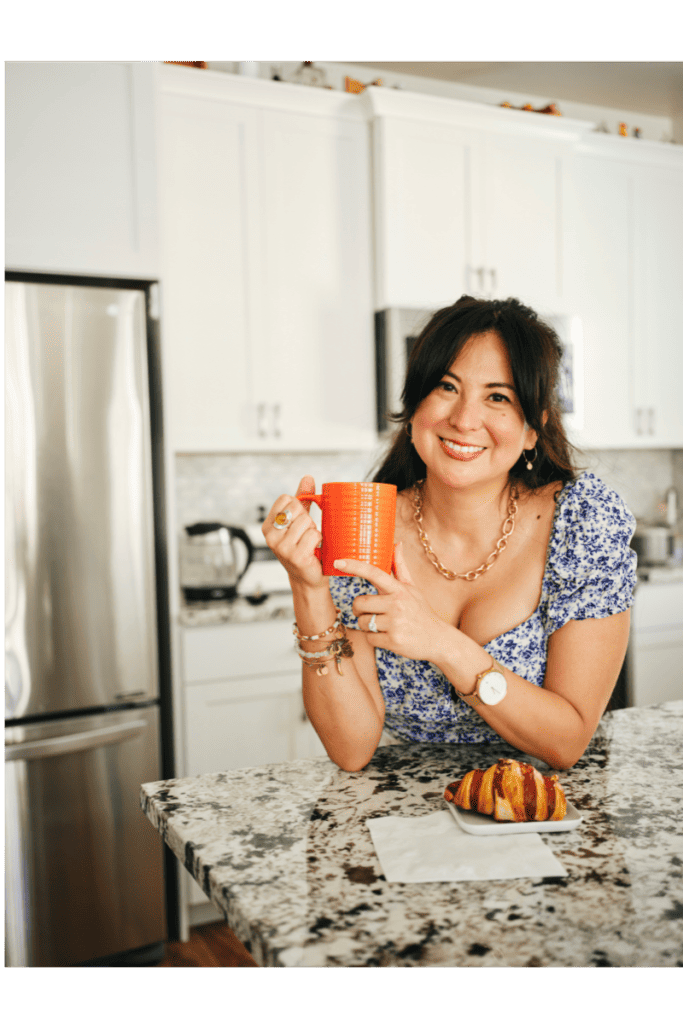 A happy Suntree, FL woman in a pest free kitchen