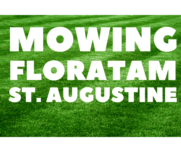 HOW TO MOW FLORATAM ST. AUGUSTINE