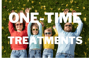 Pest control technician spraying home exterior. One-time pest control treatment for common household pests in Palm Bay, FL.