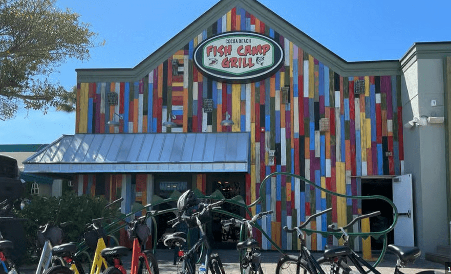 Cocoa Beach Termite Control; The exterior of the Cocoa Beach Fish Camp Grill.