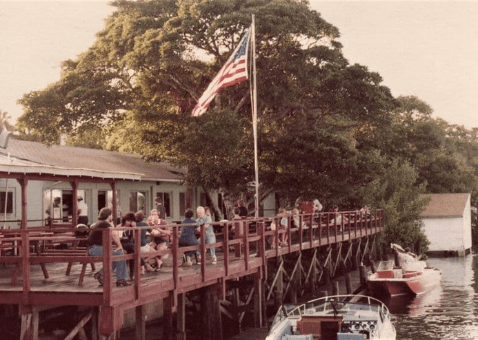 Old Mathers Bridge Restaurant, a historic waterfront spot in Merritt Island.