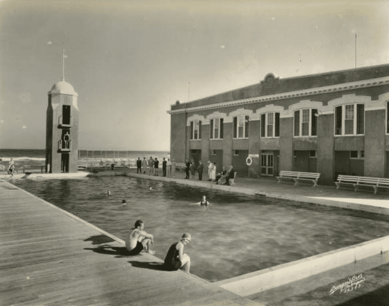 Indialantic Termite Treatment - Historic Black and White photo of Indialantic Casino and Pool.
